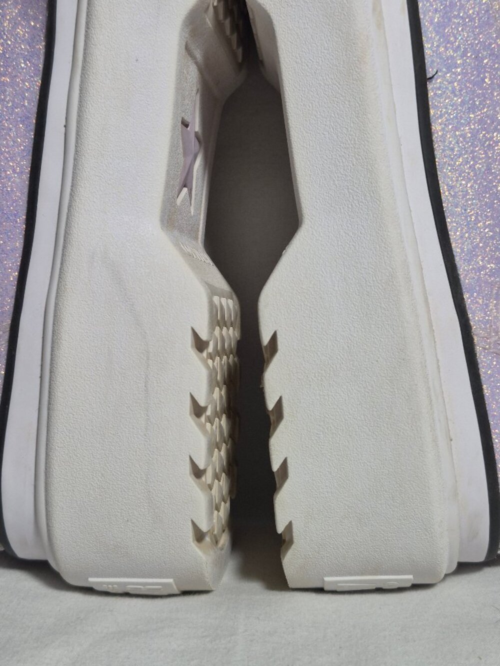 Converse Chuck Lugged Lift Women Kid Hi Purple Glitter Sneakers Size Y 6.5 W 8.5 - Picture 9 of 16